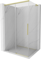 Mexen Rox L cabine de douche coulissante 90 x 120 cm, transparent, or brossé - 8C2L-090-120-55-00