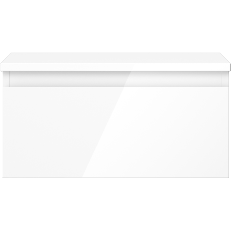 Mexen Orio meuble de salle de bains sous lavabo 50 cm avec plateau, 1 tiroir, blanc brillant - 91A10-05023-1-BFC00