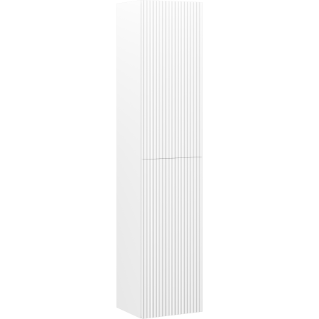 Mexen Rivel colonne de salle de bains 35 cm, 2 portes, rainuré, blanc mat - 91A21-03016-2-BF01