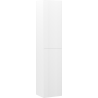Mexen Rivel colonne de salle de bain 35 cm, 2 portes, rainuré, blanc mat - 91A21-03016-2-BF01