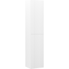 Mexen Rivel colonne de salle de bains 35 cm, 2 portes, rainuré, blanc mat - 91A21-03016-2-BF01