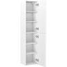 Mexen Rivel colonne de salle de bain 35 cm, 2 portes, rainuré, blanc mat - 91A21-03016-2-BF01