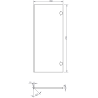 Mexen Rivel colonne de salle de bain 35 cm, 2 portes, rainuré, blanc mat - 91A21-03016-2-BF01
