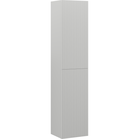 Mexen Rivel colonne de salle de bain 35 cm, 2 portes, rainurée, gris mat - 91A21-03016-2-BF62