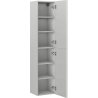 Mexen Rivel colonne de salle de bain 35 cm, 2 portes, rainurée, gris mat - 91A21-03016-2-BF62