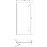Mexen Rivel colonne de salle de bains 35 cm, 2 portes, rainuré, graphite mat - 91A21-03016-2-BF66