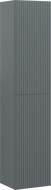 Mexen Rivel colonne de salle de bain 35 cm, 2 portes, rainuré, graphite mat - 91A21-03016-2-BF66