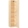 Mexen Rivel colonne de salle de bain 35 cm, 2 portes, rainurée, chêne - 91A21-03016-2-BF81
