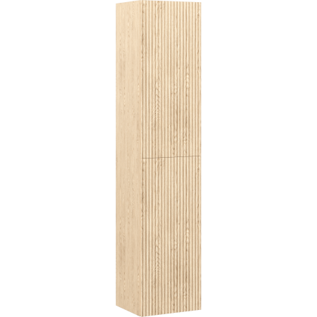 Mexen Rivel colonne de salle de bain 35 cm, 2 portes, rainuré, chêne - 91A21-03016-2-BF81