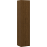 Mexen Rivel colonne de salle de bains 35 cm, 2 portes, rainuré, noyer - 91A21-03016-2-BF86
