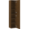 Mexen Rivel colonne de salle de bain 35 cm, 2 portes, rainurée, noyer - 91A21-03016-2-BF86