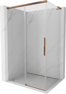Mexen Rox L cabine de douche coulissante 100 x 80 cm, transparent, or rose - 8C2L-100-080-60-00