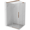 Mexen Rox L cabine de douche coulissante 105 x 100 cm, transparent, or rose - 8C2L-105-100-60-00