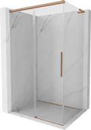Mexen Rox L cabine de douche coulissante 90 x 80 cm, transparent, cuivre brossé - 8C2L-090-080-65-00