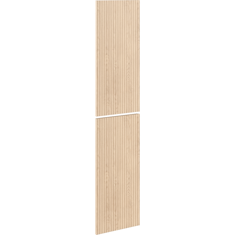 Mexen Rivel façade rainurée pour caisse d'armoire de salle de bain 35 x 80 cm (2 pcs.), chêne - 91A21-1600-300-2-81