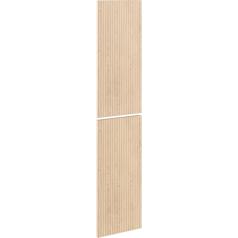Mexen Rivel façade rainurée pour caisson d'armoire de salle de bain 35 x 80 cm (2 pièces), chêne - 91A21-1600-300-2-81