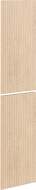 Mexen Rivel façade rainurée pour corps de meuble de salle de bain 35 x 80 cm (2 pièces), chêne - 91A21-1600-300-2-81