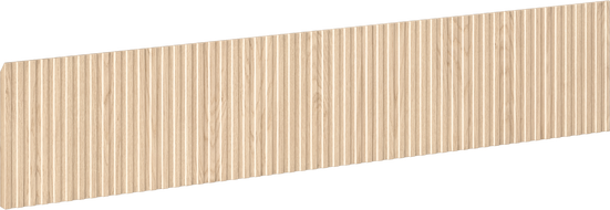 Mexen Rivel panneau avant rainuré pour le corps de meuble de salle de bain 100 x 20 cm, chêne - 91A20-1000-235-1-81
