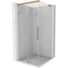 Mexen Rox L cabine de douche coulissante 120 x 120 cm, transparent, cuivre brossé - 8C2L-120-120-65-00