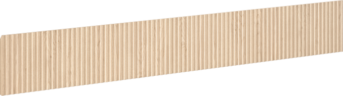 Mexen Rivel façade avant rainurée pour meuble de salle de bain 120 x 20 cm, chêne - 91A20-1200-235-1-81