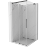 Mexen Rox L cabine de douche coulissante 110 x 110 cm, transparent, gris pistolet brossé - 8C2L-110-110-66-00