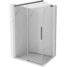 Mexen Rox L cabine de douche coulissante 115 x 120 cm, transparent, gris arme brossé - 8C2L-115-120-66-00