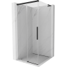 Mexen Rox L cabine de douche coulissante 90 x 90 cm, transparente, noire - 8C2L-090-090-70-00