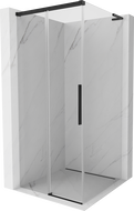Mexen Rox L cabine de douche coulissante 90 x 90 cm, transparente, noire - 8C2L-090-090-70-00