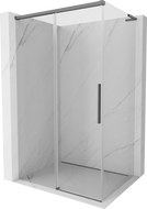 Mexen Rox L cabine de douche coulissante 90 x 75 cm, transparent, métal canon - 8C2L-090-075-95-00