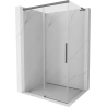 Mexen Rox L cabine de douche coulissante 120 x 75 cm, transparent, gun metal - 8C2L-120-075-95-00