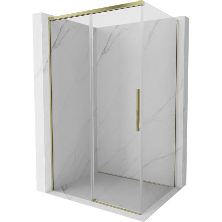 Mexen Rox cabine de douche coulissante 145 x 70 cm, transparent, or - 8C2-145-070-50-00
