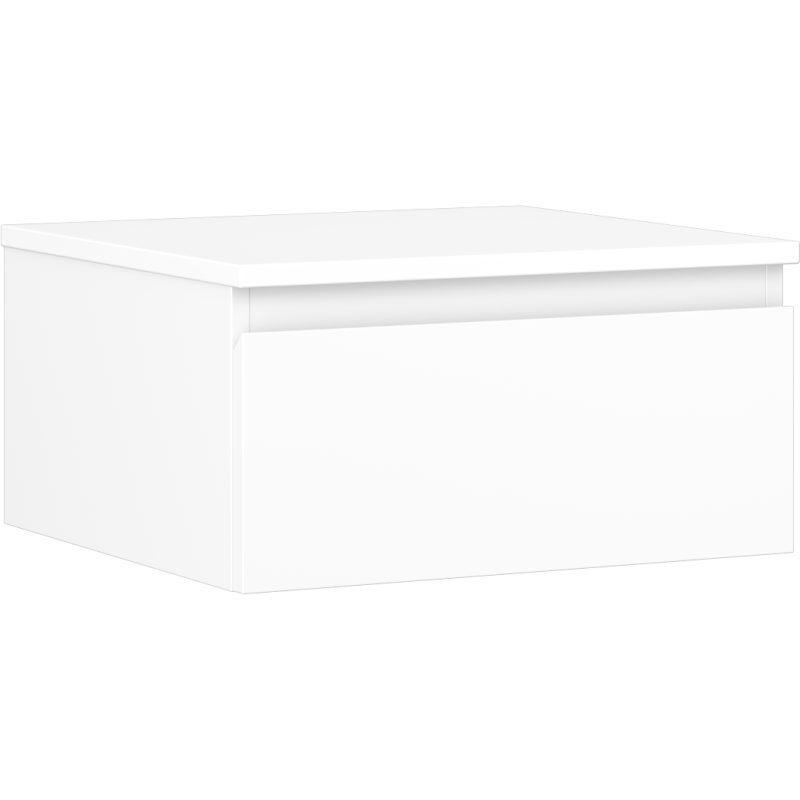 Mexen Orio meuble de salle de bain sous-lavabo 50 cm avec plateau, 1 tiroir, blanc mat - 91A10-05023-1-BFC01