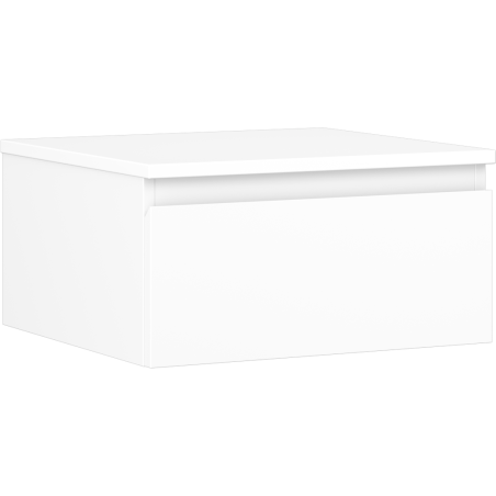 Mexen Orio meuble de salle de bain sous-lavabo 50 cm avec plateau, 1 tiroir, blanc mat - 91A10-05023-1-BFC01