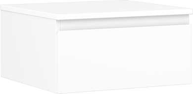 Mexen Orio meuble de salle de bain sous-lavabo 50 cm avec plateau, 1 tiroir, blanc mat - 91A10-05023-1-BFC01