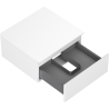 Mexen Orio meuble de salle de bain sous-lavabo 50 cm avec plateau, 1 tiroir, blanc mat - 91A10-05023-1-BFC01