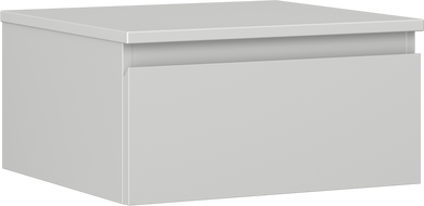 Mexen Orio meuble de salle de bain sous-vasque 50 cm avec plateau, 1 tiroir, gris mat - 91A10-05023-1-BFC62