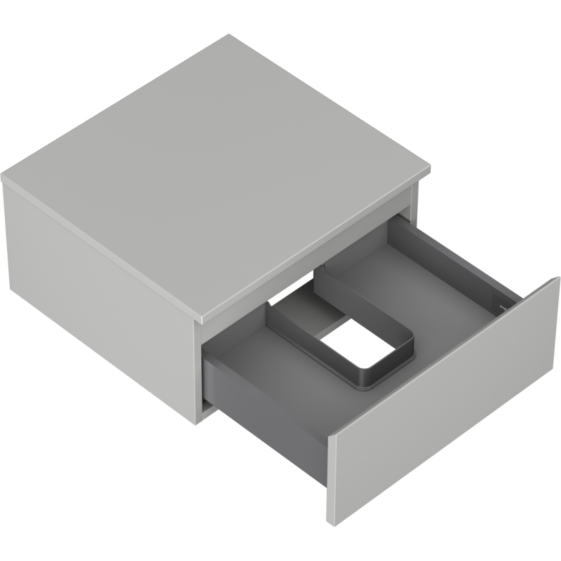 Mexen Orio armoire de salle de bain sous lavabo 50 cm avec plateau, 1 tiroir, gris mat - 91A10-05023-1-BFC62