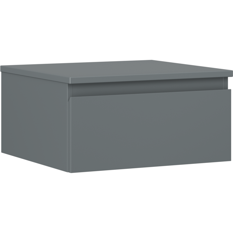 Mexen Orio meuble de salle de bain sous lavabo 50 cm avec plateau, 1 tiroir, graphite mat - 91A10-05023-1-BFC66