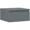 Mexen Orio meuble de salle de bain sous lavabo 50 cm avec plateau, 1 tiroir, graphite mat - 91A10-05023-1-BFC66