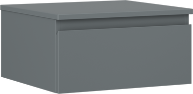 Mexen Orio meuble de salle de bain sous lavabo 50 cm avec plateau, 1 tiroir, graphite mat - 91A10-05023-1-BFC66