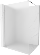 Mexen Kioto paroi de douche Walk-in 100 x 200 cm, givre 8 mm, chrome - 800-100-101-01-30