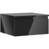 Mexen Orio meuble de salle de bain sous lavabo 50 cm avec plateau, 1 tiroir, noir brillant - 91A10-05023-1-BFC70
