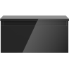 Mexen Orio meuble de salle de bain sous lavabo 50 cm avec plateau, 1 tiroir, noir brillant - 91A10-05023-1-BFC70