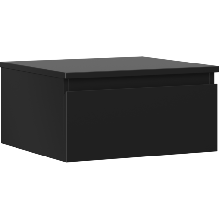 Mexen Orio meuble de salle de bain sous-lavabo 50 cm avec plateau, 1 tiroir, noir mat - 91A10-05023-1-BFC71