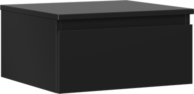 Mexen Orio meuble de salle de bain sous-lavabo 50 cm avec plateau, 1 tiroir, noir mat - 91A10-05023-1-BFC71