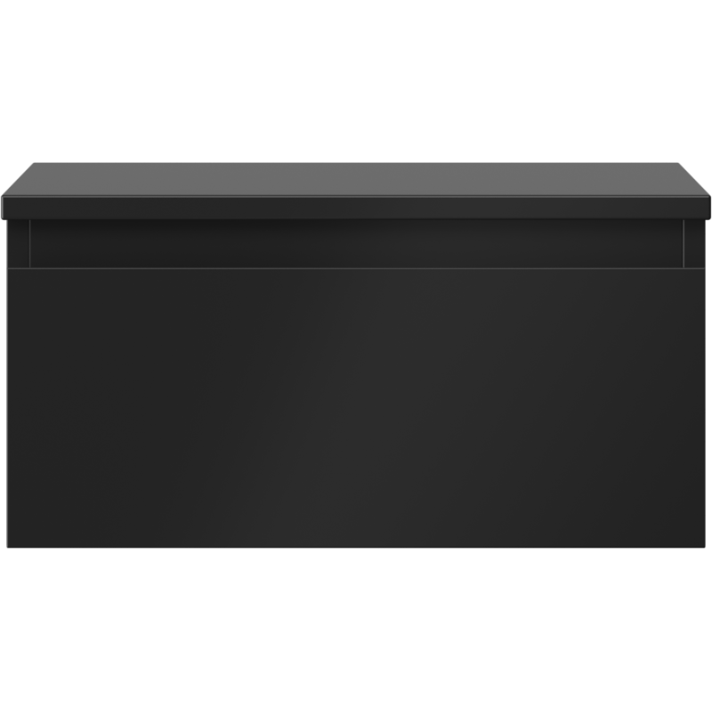 Mexen Orio armoire de salle de bains sous lavabo 50 cm avec plateau, 1 tiroir, noir mat - 91A10-05023-1-BFC71