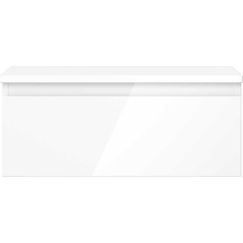 Mexen Orio meuble de salle de bains sous-lavabo 60 cm avec plateau, 1 tiroir, blanc brillant - 91A10-06023-1-BFC00