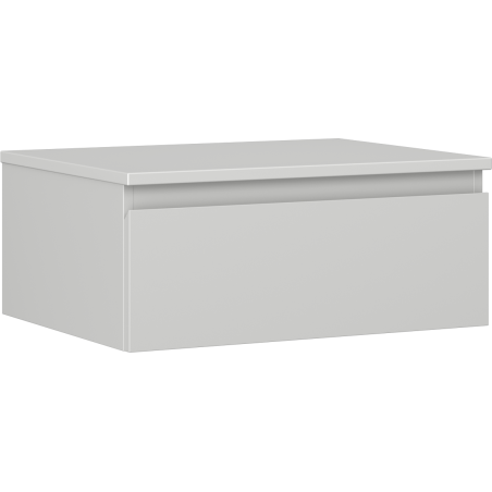Mexen Orio armoire de salle de bain sous-vasque 60 cm avec plateau, 1 tiroir, gris mat - 91A10-06023-1-BFC62