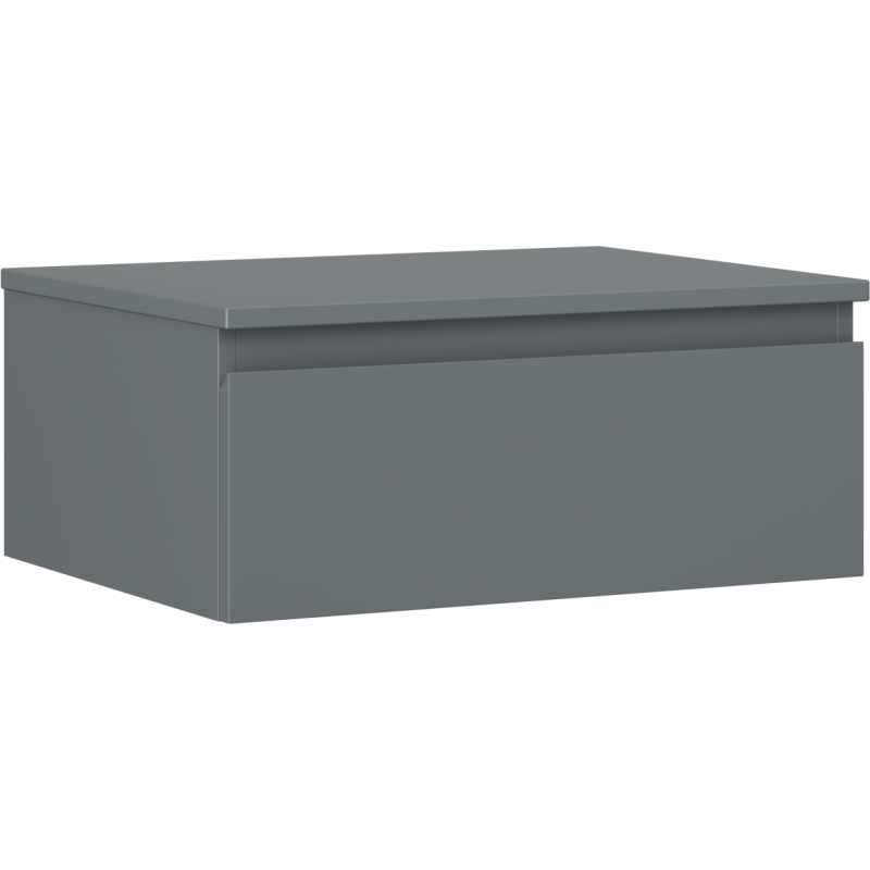 Mexen Orio meuble de salle de bain sous-vasque 60 cm avec plateau, 1 tiroir, graphite mat - 91A10-06023-1-BFC66