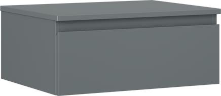 Mexen Orio armoire de salle de bain sous lavabo 60 cm avec plateau, 1 tiroir, graphite mat - 91A10-06023-1-BFC66